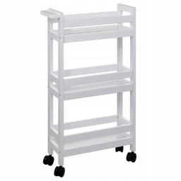 Regał Łazienkowy na kosmetyki wąski Na Kółkach Mdf