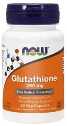 NOW Glutathione 250 mg, 60kaps