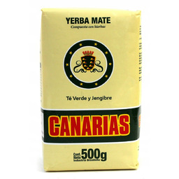 Yerba Mate Canarias Te Verde Jengibre 500g 0,5kg