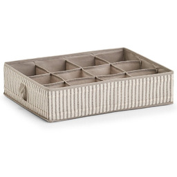 Zeller Materiałowy organizer z 12 przegródkami do szuflady,