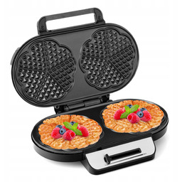 Gofrownica Lehmann 1200W Srebrny Na 2 Duże Gofry