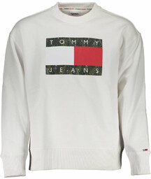 BLUZA TOMMY HILFIGER BEZ ZAMKA MĘSKA BIAŁA