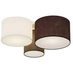 Lindby - Laurenz 3 Lampa Sufitowa Grey/White/Brown