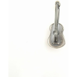 Broszka srebrna z gitarą