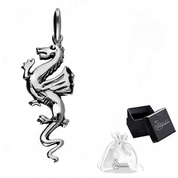 Zawieszka srebrna pr. 925 Wisiorek Dragon - Smok