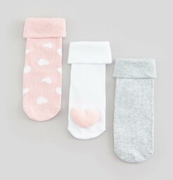 Sinsay - Skarpetki 3 pack - Wielobarwny
