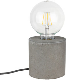 Mocna okrągła lampa stołowa 1xE27 Max.25W szary beton/czarny