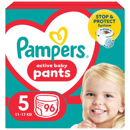 Pampers Active Baby Pants Pieluchomajtki, rozmiar 5, 96