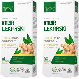 Medica Herbs Imbir Lekarski Trawienie Stany Zapalne Serce