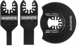 GRAPHITE Zestaw brzeszczotów 56H072 (3 szt.)