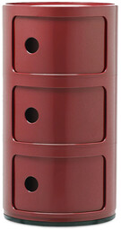 Kartell - Componibili 3 Stolik Burgundy
