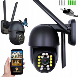 Zewnętrzna Kamera Wifi Obrotowa 8MPx Śledzenie ~360 stopni