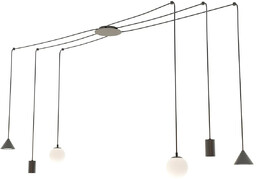 Lumes Czarna nowoczesna lampa pająk - D132-Ecruz