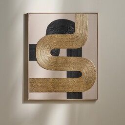 Ręcznie malowany obraz z elementami złota deruta 80x100