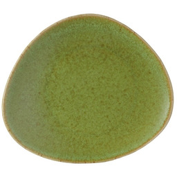 Talerz prezentacyjny trójkątny Edenic 220 mm zielona porcelana