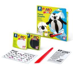 Zestaw FIMO Kids 2x42g + akcesoria Pingwin ST-8035-18