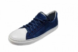 Moskała Buty TRAMPKI NIEBIESKIE skóra 40