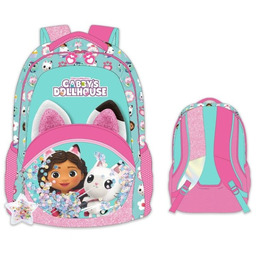 Plecak szkolny dla dziewczynki, Koci Domek Gabi, różowy,