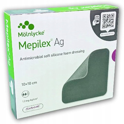 Mepilex Ag 10cm x 10cm Opatrunek ze srebrem