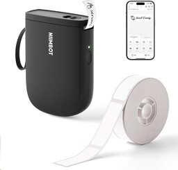 Niimbot D11-H Smart 1AA57311601, etykieciarka, czarny + etykiety