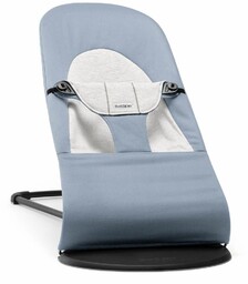 BABYBJORN - leżaczek BALANCE SOFT WOVEN/JERSEY - Niebieski/Szary