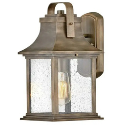 Quintiesse Zewnętrzny ścienny lampion Grant QN-GRANT-S-BU szklany IP44