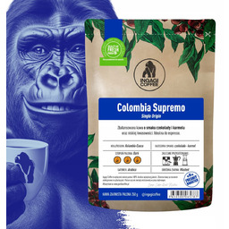 Kawa Kolumbia Supremo ziarnista 250 g arabika Ingagi