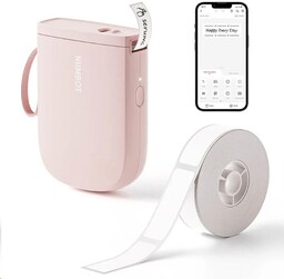 Niimbot D11-H Smart 1AA57321601, etykieciarka, różowy + etykiety