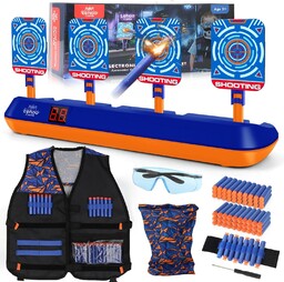Nerf, elektryczna tarcza celownicza z kamizelką taktyczną, 4