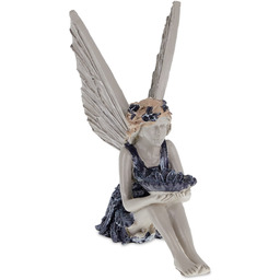 Relaxdays Wróżka ogrodowa, dekoracja ogrodowa na zewnątrz, figurka