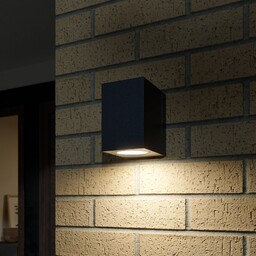 Zewnętrzna Lampa Lucande, LORIK, czarny, metal, nowoczesny