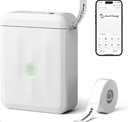 Niimbot D110-M Smart 1AA56011604, etykieciarka, biały + etykiety