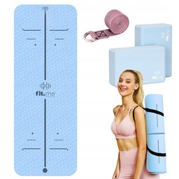 Zestaw Mata Do Jogi Antypoślizgowa Ze Wzorem Komfortowa