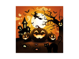 Serwetki Dynia na Halloween - 33 cm -
