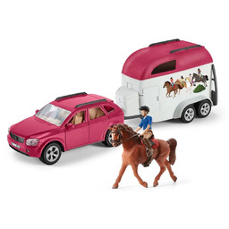 zestaw Schleich 72223 Horse Club. Samochód z przyczepą