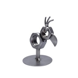 Metalowa figurka Papuga