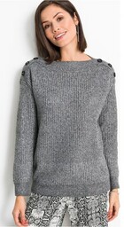 Sweter oversize z guzikami