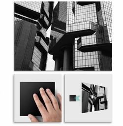 Plakat metalowy architektura M