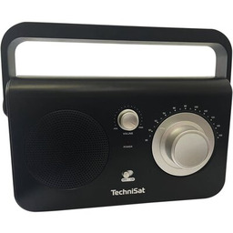 TECHNISAT Radio TravelRadio 100 Czarne, Analogowe, Wejście Słuchawkowe,