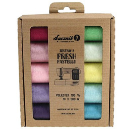 ŁUCZNIK Zestaw nici 04.124 Wielokolorowy (10 sztuk) Zyskaj