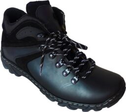 BnW skórzane szerokie męskie buty trekkingowe