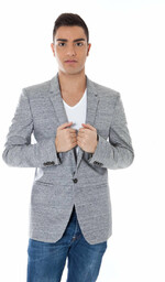 KURTKA MĘSKA CALVIN KLEIN CLASSIC SZARA