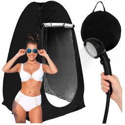 2W1 Namiot Przebieralnia Toaleta Prysznic Turystyczny Elektryczna Pompa