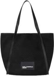Karl Lagerfeld Jeans Mesh Tote, Women, Black, Shopper,