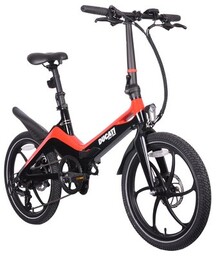 DUCATI Rower elektryczny MG-20 U14 20 cali Czarno-czerwony