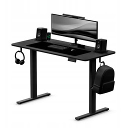 Biurko elektryczne regulowane Control+ 120/60 LVNSystem czarne reg.