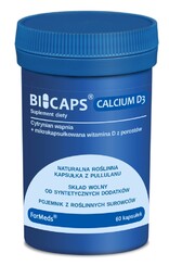 BICAPS CALCIUM D3, Cytrynian Wapnia, Formeds, 60 kapsułek