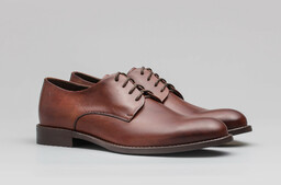 Jasnobrązowe buty skórzane p005