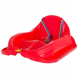 Sanki Plastikowe Mini Bobek Czerwone