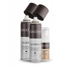 Coccine Zestaw 2x Impregnat Antiacqua Pianka Czyszcząca